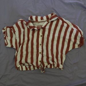 Button up crop top